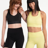 Lolë Comfort Stretch Bra in Daiquiri pale yellow