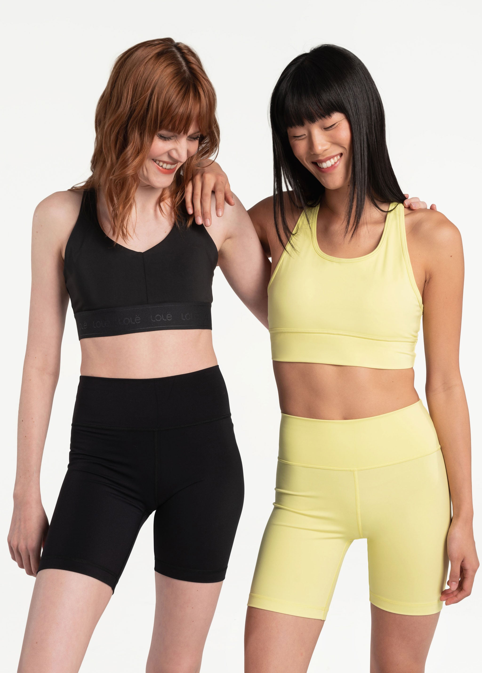 Lolë Comfort Stretch Bra in Daiquiri pale yellow