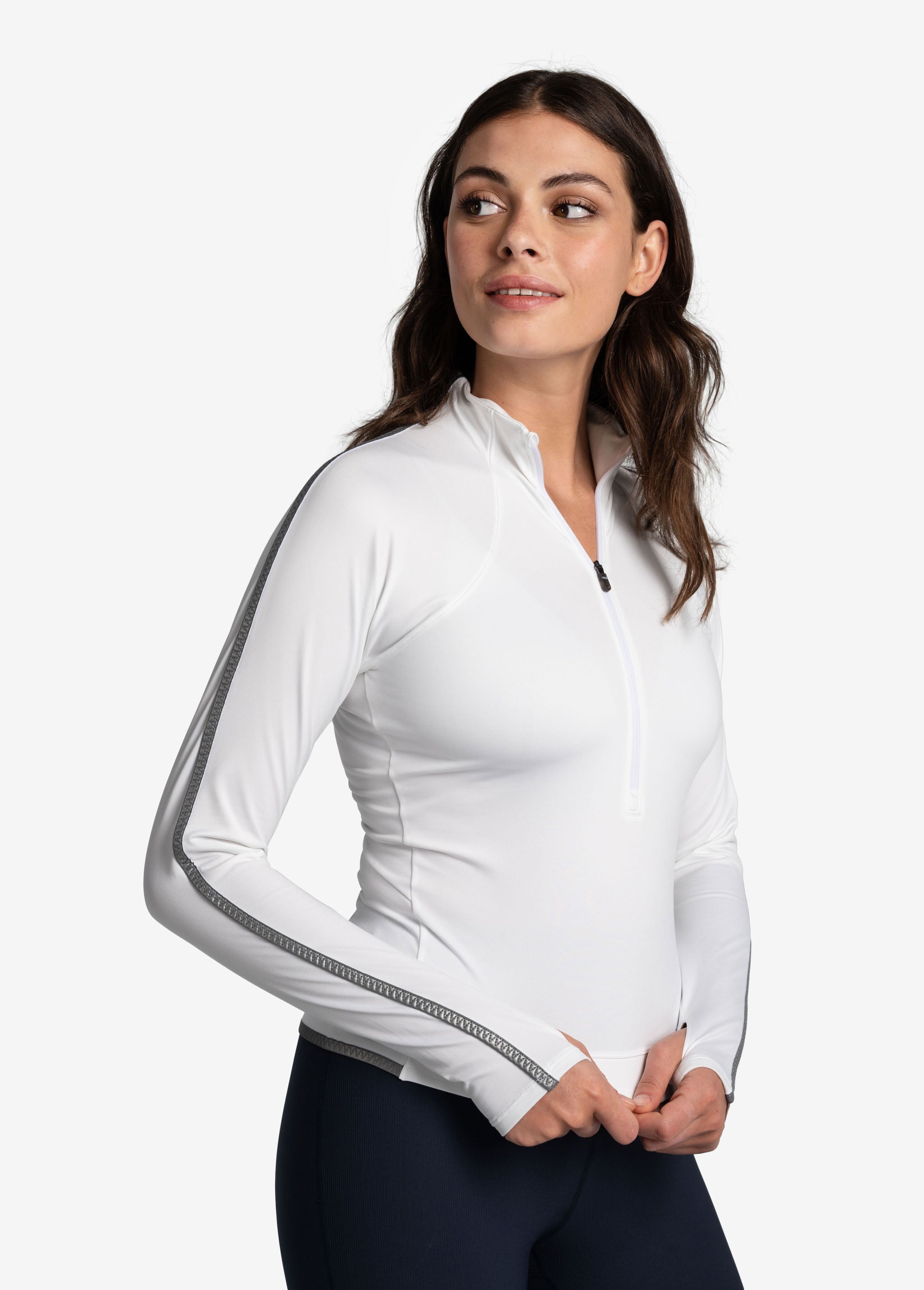 Lolë Just Long Sleeve in white