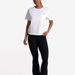 Lolë Effortless Cotton Tee in white — a t-shirt to reach for again and again