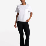 Lolë Effortless Cotton Tee in white — a t-shirt to reach for again and again