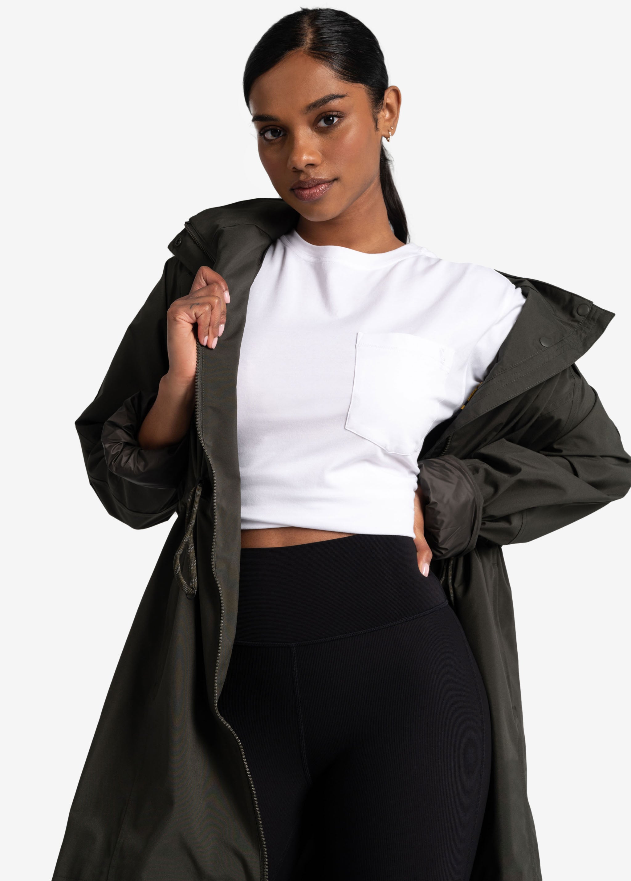Lolë Effortless Cotton Tee in white — a t-shirt to reach for again and again