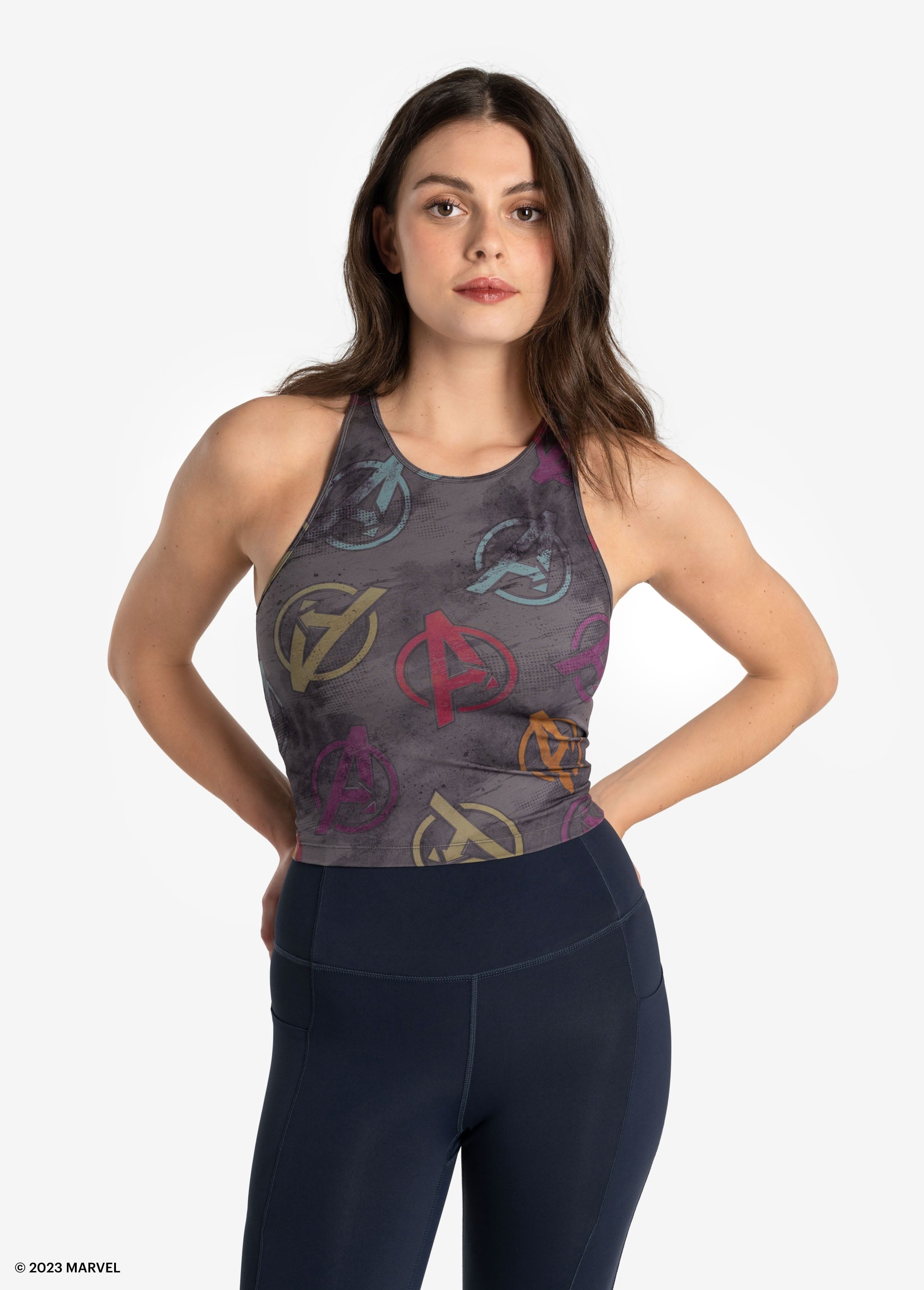 Lolë Comfort Stretch Tank Top in grey