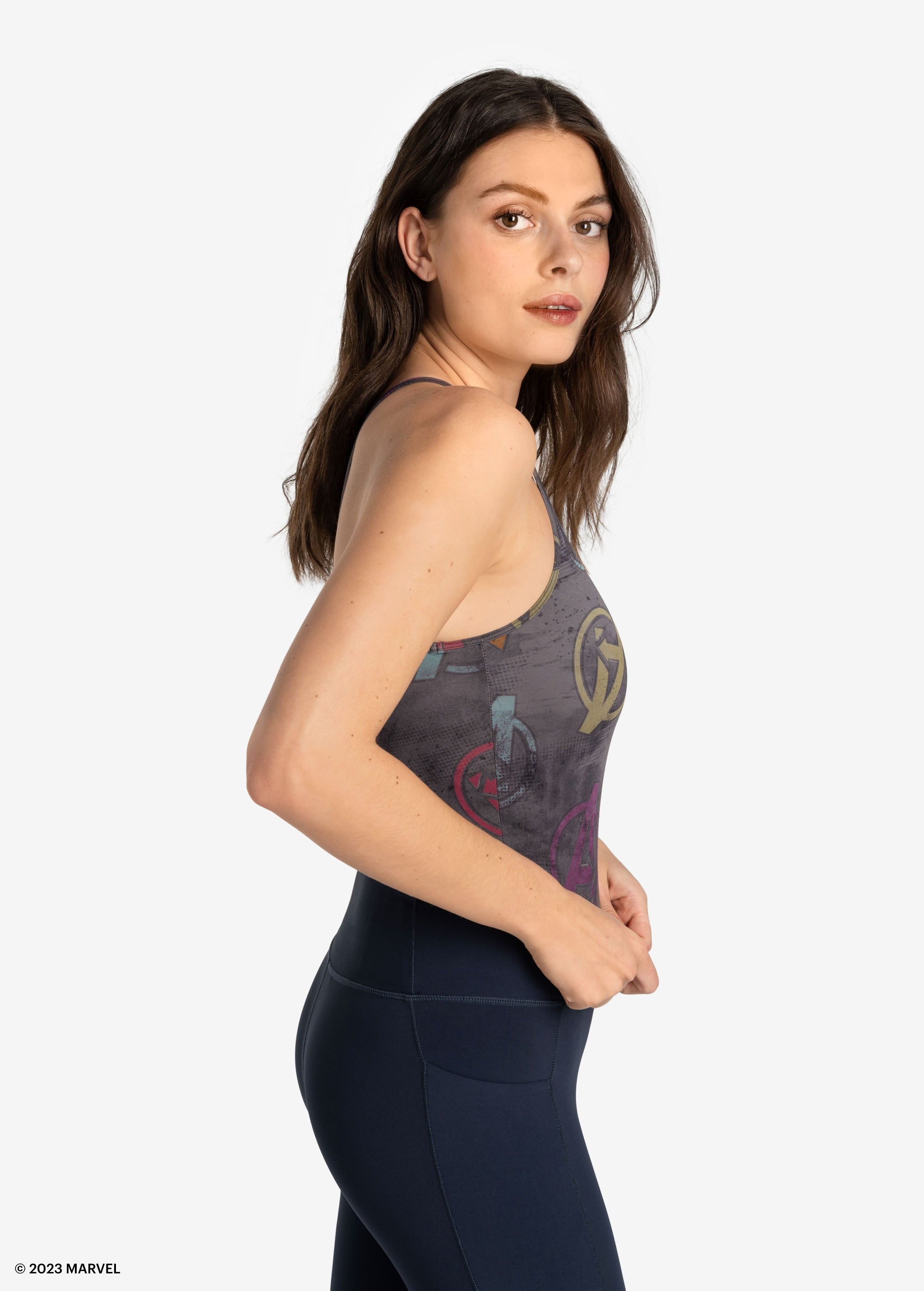 Lolë Comfort Stretch Tank Top in grey
