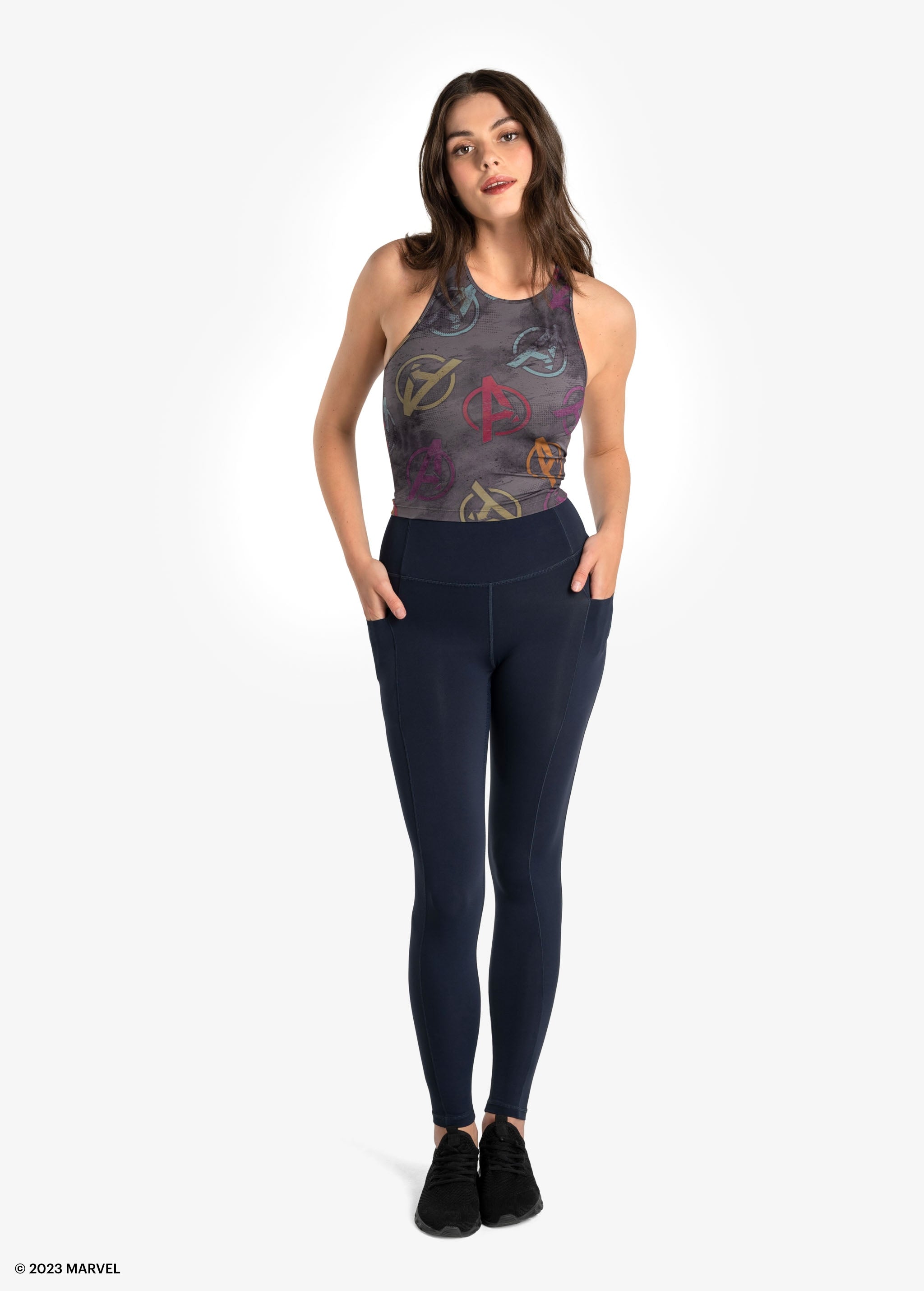 Lolë Comfort Stretch Tank Top in grey