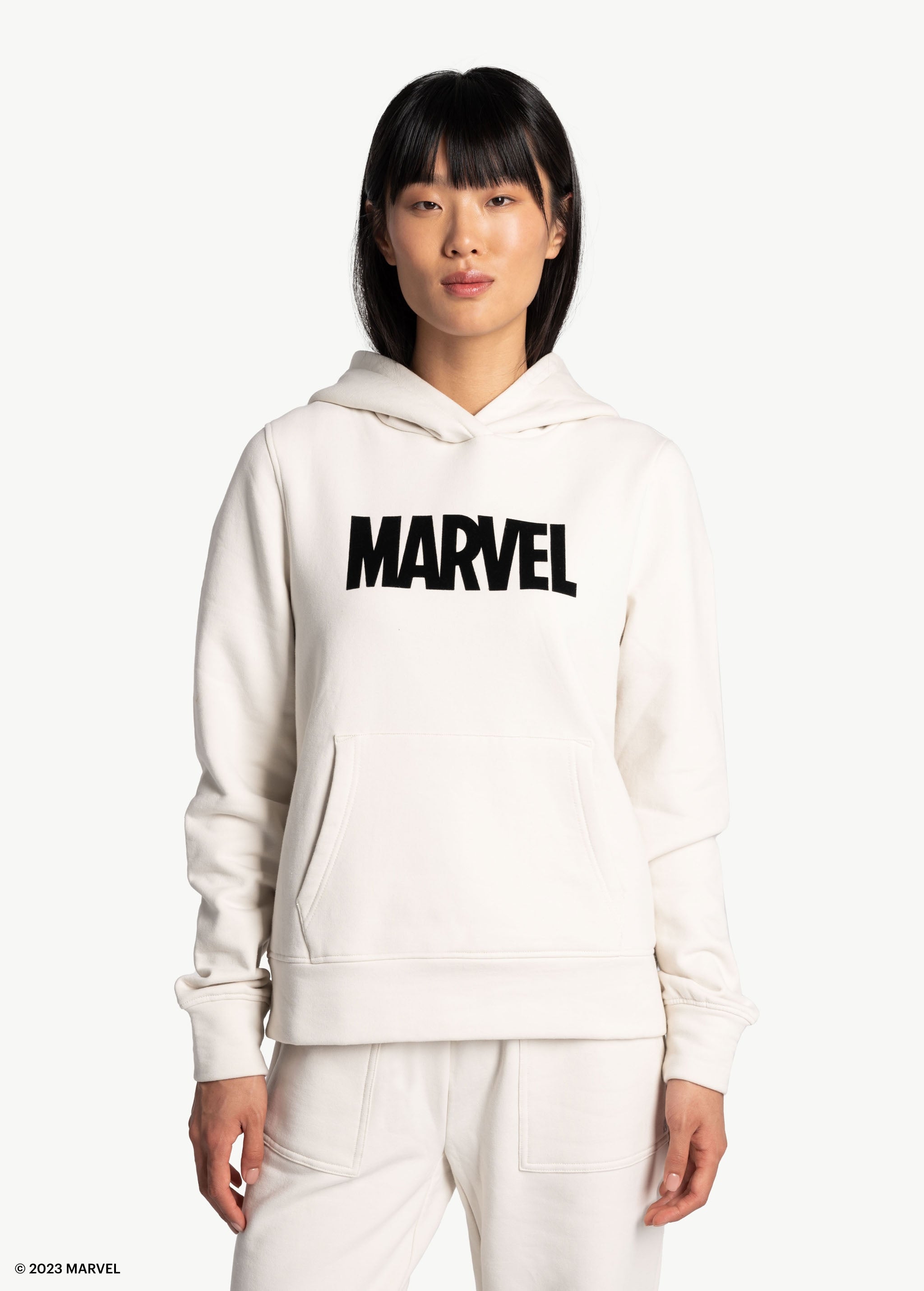 Lolë Easy Fleece Hoodie in cream