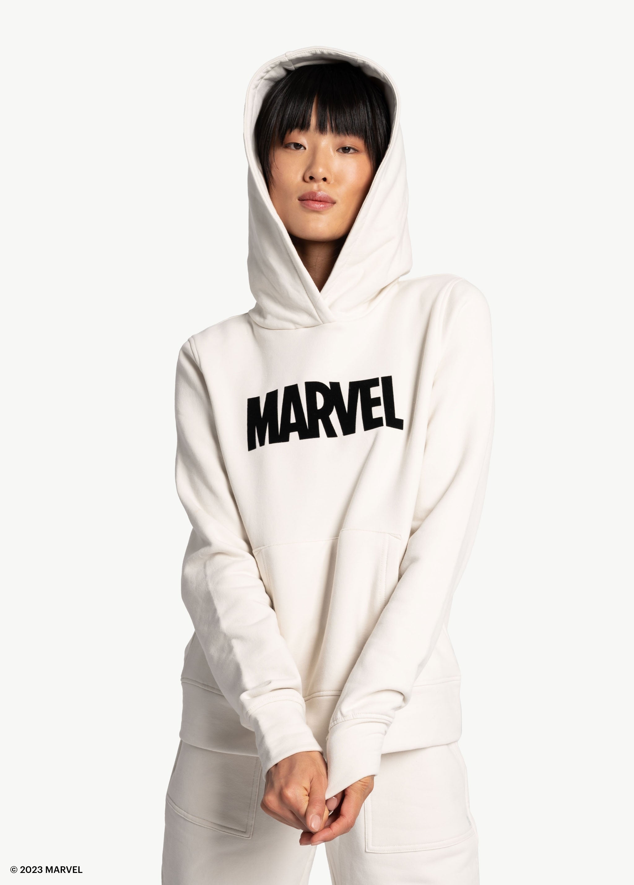 Lolë Easy Fleece Hoodie in cream