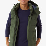 Lolë Odin Down Vest in Kombu olive green