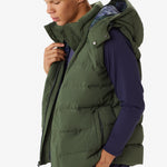 Lolë Odin Down Vest in Kombu olive green