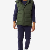 Lolë Odin Down Vest in Kombu olive green