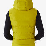 Lolë Odin Down Vest in Fern chartreuse