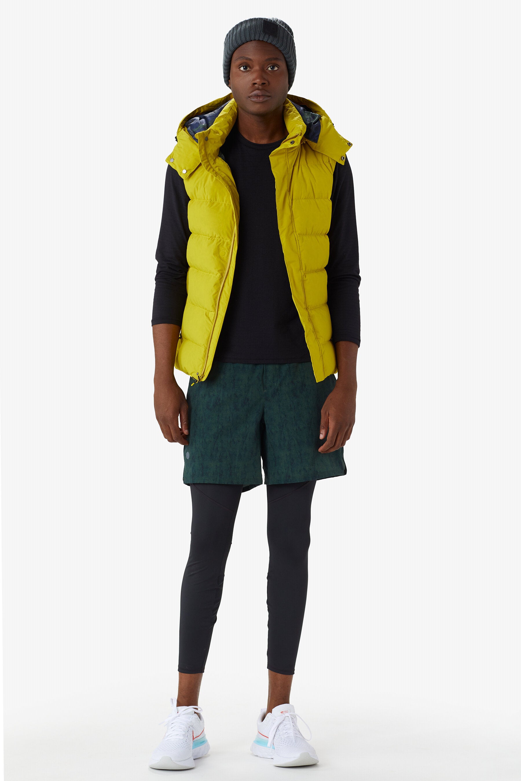 Lolë Odin Down Vest in Fern chartreuse