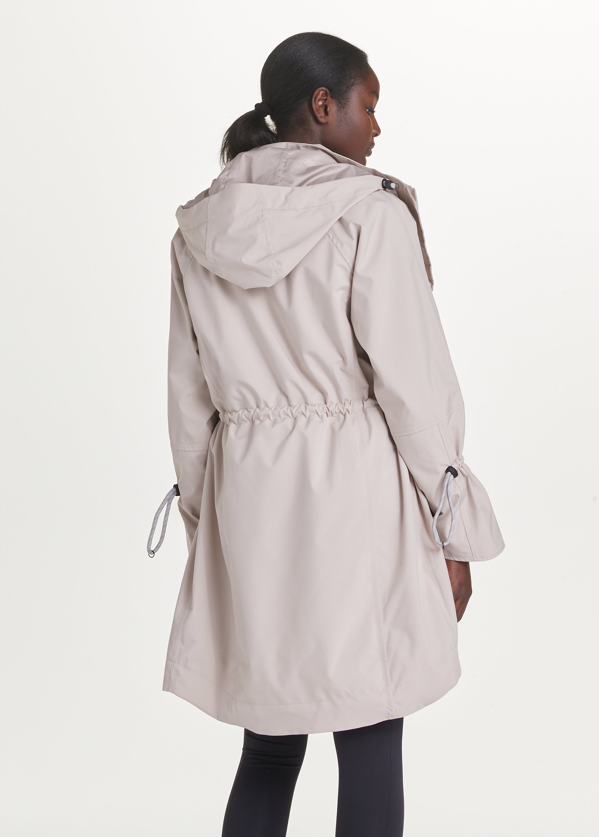 Lolë Piper Rain Jacket in Abalone pale greige