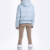 Lolë Kylee Synth Down Jacket in blue — complete with an inner pocket, in a relaxed silhouette