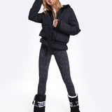 Lolë Kylee Synth Down Jacket in black — complete with an inner pocket, in a relaxed silhouette