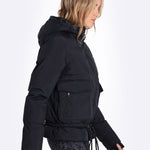 Lolë Kylee Synth Down Jacket in black — complete with an inner pocket, in a relaxed silhouette