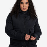 Lolë Kylee Synth Down Jacket in black — complete with an inner pocket, in a relaxed silhouette