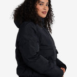 Lolë Kylee Synth Down Jacket in black — complete with an inner pocket, in a relaxed silhouette