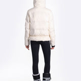 Lolë Kylee Synth Down Jacket in Gardenia cream — complete with an inner pocket, in a relaxed silhouette
