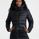 Claudia Down Jacket Women's Fall Puffer Jackets Long Coats – Lole